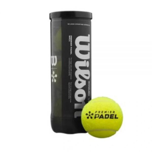 М'ячі для падел тенісу Wilson PREMIER PADEL 3 BALL CAN YEL
