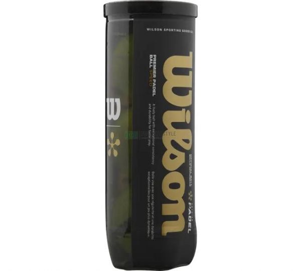 М'ячі для падел тенісу Wilson PREMIER PADEL Speed 3 BALL CAN YEL