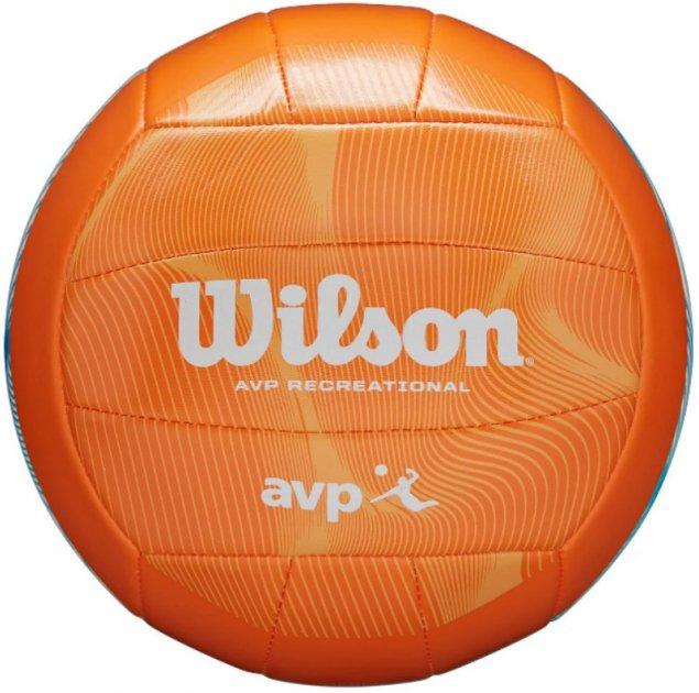 Пляжний м'яч для волейболу Wilson AVP MOVEMENT VB ORANGE/BLUE OF