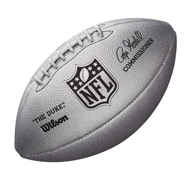 М'яч для американського футболу Wilson Duke metallic edition OS FB silver