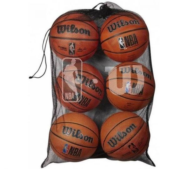 Сітка для м'ячів Wilson W NBA 6 BALL MESH CARRY BAG BK