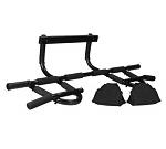 Турнiк для підтягування LiveUP CHIN-UP BAR WITH ARM STRAP чорний Уни